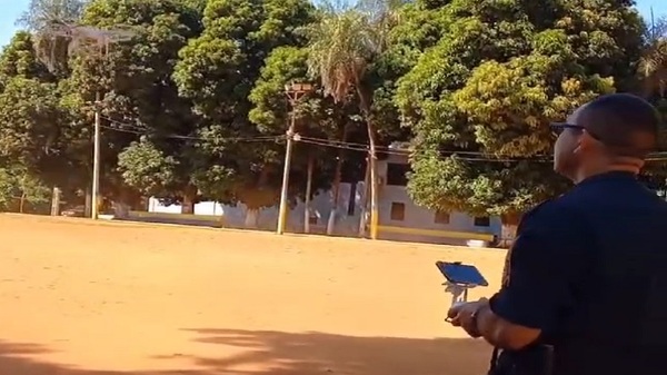 Con dron, policía pretende luchar contra delincuencia en Capiatá - Noticias Paraguay