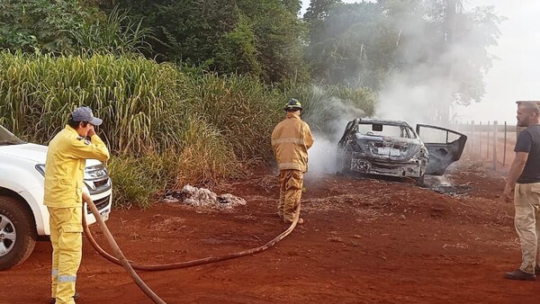 Hieren a una niña en ataque y abandonan vehículo incinerado en Minga Guazú