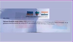 EPP pide información de Lichita y a cambio datos sobre Edelio y Oscar