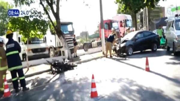 Ñemby: Motociclista muere en violento accidente - Noticias Paraguay