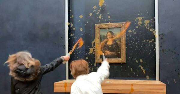 Diario HOY | Ecologistas rocían de sopa el cristal que protege la “Mona Lisa” en el Louvre