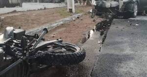 La Nación / Motociclista falleció tras chocar contra un automóvil en Ñemby