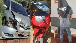 Conductor borracho atropelló a motociclista e intentó darse a la fuga en B° San Pedro de Encarnación