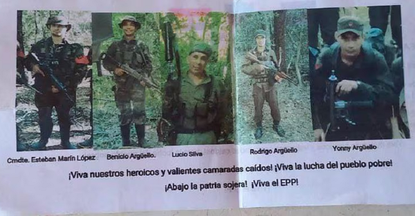 Quema de tractores y aparece panfletos atribuidos al EPP