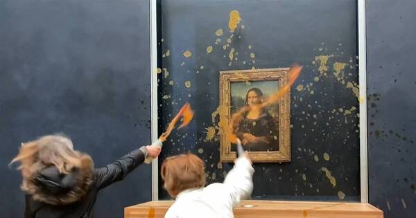La Nación / Arrojan sopa contra la Mona Lisa