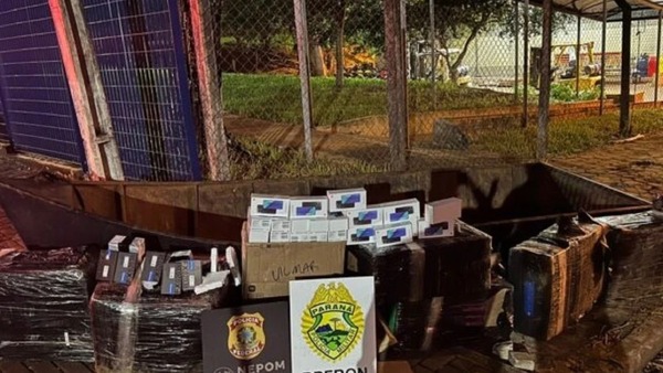 Brasil incauta embarcación con 300 celulares en aguas del Paraná
