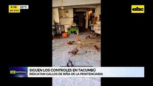 Tacumbú: rescatan gallos de riña de la penitenciaría  - ABC Noticias - ABC Color