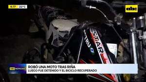 Video: robó una moto tras riña - ABC Noticias - ABC Color
