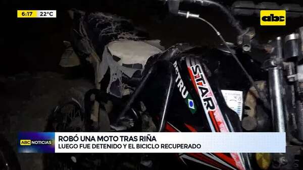 Video: robó una moto tras riña - ABC Noticias - ABC Color