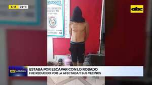 Estaba por escapar con lo robado: fue reducido por la afectada y sus vecinos - ABC Noticias - ABC Color