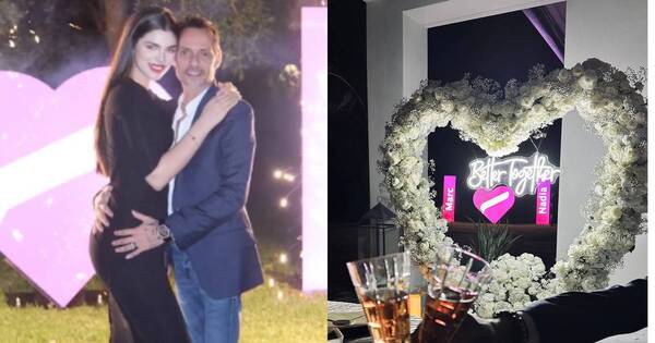 La Nación / Marc Anthony mimó a Nadia Ferreira por su primer aniversario de bodas