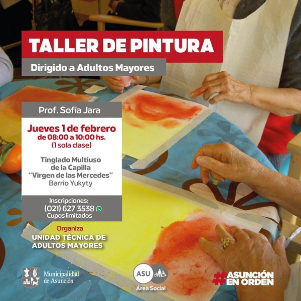 Invitan a taller de pintura gratuito para adultos mayores - .::Agencia IP::.