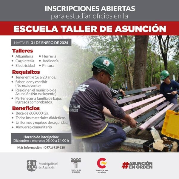 ¡Forma tu Futuro! Municipalidad de Asunción brinda oportunidad a jóvenes para aprender oficios - El Trueno