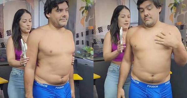 Diario HOY | Pope Spinzi se sometió en bóxer a control nutricional en radio y su “bulto” alborota en redes