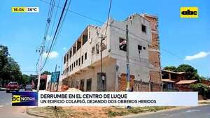 Video: derrumbe en Luque deja dos obreros heridos - ABC Noticias - ABC Color