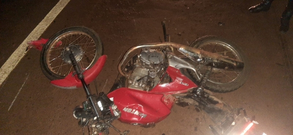 Accidente deja un motociclista fallecido en Coronel Bogado
