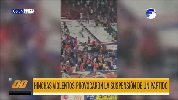 Enfrentamiento entre barrabravas suspendió el partido de Cerro Porteño y 2 de Mayo - Noticias Paraguay