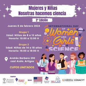 Empoderando a niñas en ciencia: Invitan a evento en la Sociedad Científica del Paraguay - .::Agencia IP::.