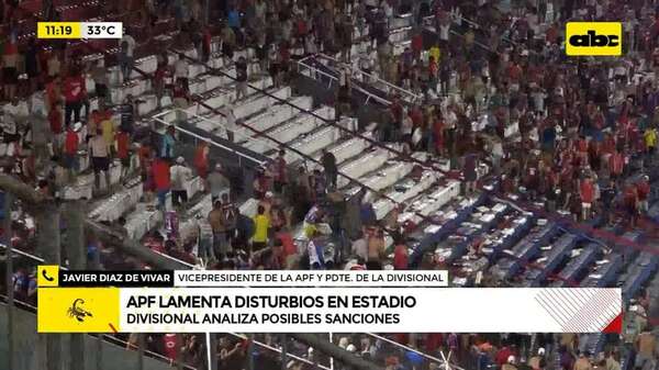 Cerro Porteño: APF lamenta disturbios en estadio - ABC Noticias - ABC Color