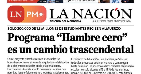 La Nación / LN PM: edición mediodía del 30 de enero