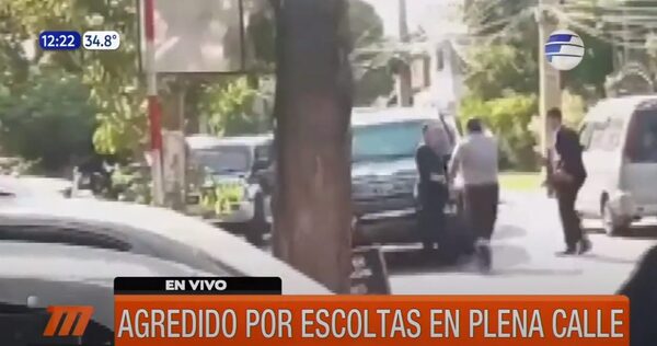 Conductor fue agredido por escoltas en Lambaré | Telefuturo