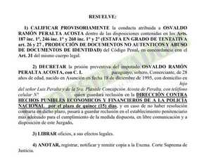 Decretan prisión para intentaron sustraer dinero de cuenta del exministro Oscar Bajac