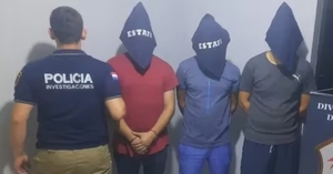 Detienen a tres integrantes de banda dedicada al robo de vehículos en Central