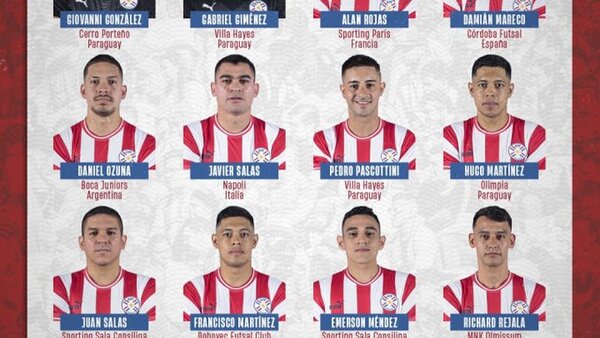 Paraguay da su lista para la Copa América de futsal 2024