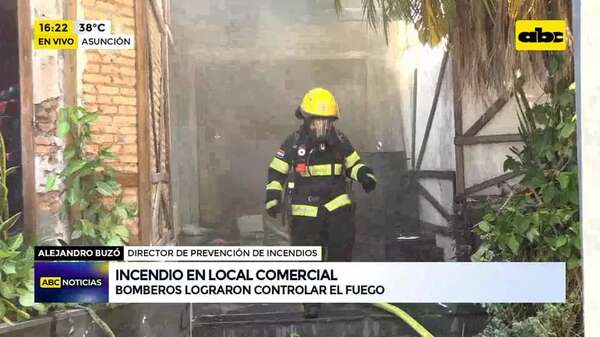 Video: incendio en local comercial - ABC Noticias - ABC Color
