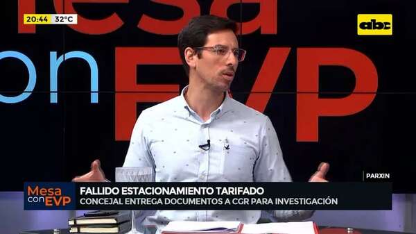 Concejal presentó documentos a Contraloría: insiste en rescisión de contrato con Consorcio Parxin - Mesa de Periodistas - ABC Color