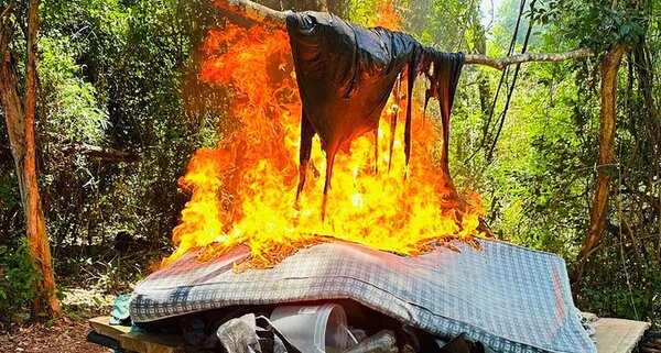 Desmantelan campamento y producción narco en Caaguazú