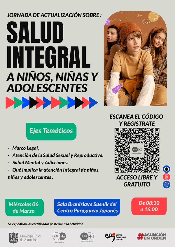Policlínico Municipal Asunción invita jornada sobre salud y atención integral a niños, niñas y adolescentes - .::Agencia IP::.