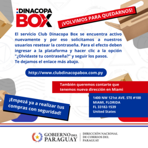 Dinacopa Box: es un servicio adaptado a necesidades de los clientes • PARAGUAY TV HD