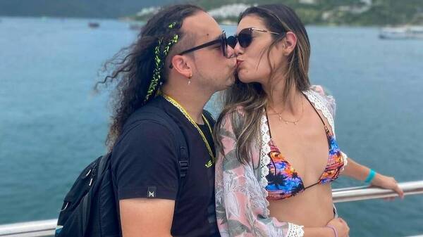 [GALERÍA] ¡El cumbiero Fer Pérez de amores en Brasil con una modelo!