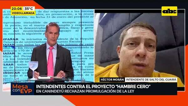 Video: intendentes contra el proyecto ‘’Hambre Cero’' - Mesa de Periodistas - ABC Color