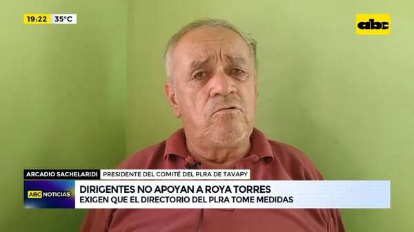 Dirigentes no apoyan a Roya Torres: exigen que el directorio del PLRA tome medidas - ABC Noticias - ABC Color