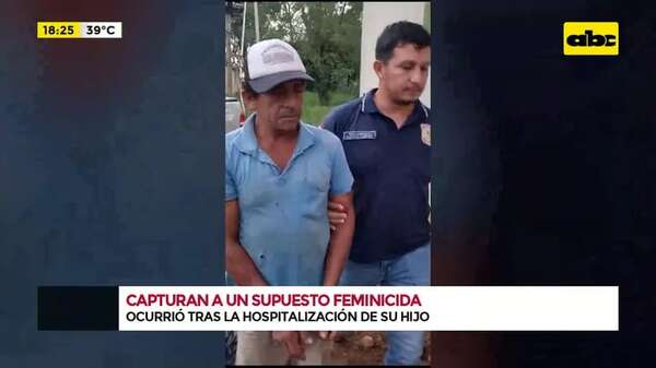 Capturan a un supuesto feminicida: ocurrió tras la hospitalización de su hijo - Crimen y castigo - ABC Color