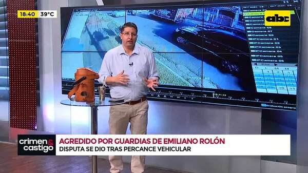 Video: Guardias del fiscal general, Emiliano Rolón, chocan y luego agreden a trabajador - Crimen y castigo - ABC Color