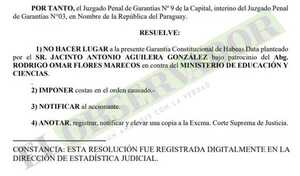 Rechazan hábeas data por el cual pretendían eliminar título universitario que sería apócrifo