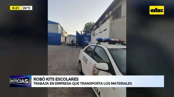 Video: Robó kits escolares - ABC Noticias - ABC Color