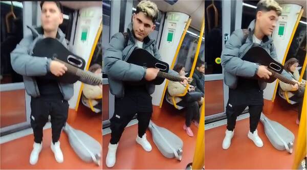 [VIDEO] ¡Cantante paraguayo canta en los trenes de Madrid!