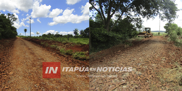 AVANZAN OBRAS VIALES EN EL DISTRITO DE SAN JUAN DEL PARANÁ - Itapúa Noticias