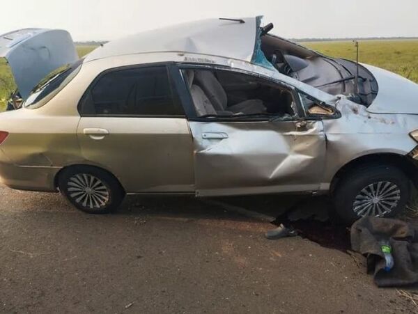 Caazapá: Un chico de 13 años tomó el auto de su mamá sin permiso y falleció en un accidente
