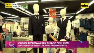 ¡Cuenta regresiva para el inicio de clases!: Unicentro con varias opciones para los chicos - Ensiestados - ABC Color