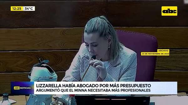 Video: Lizzarella había abogado por más presupuesto - ABC Noticias - ABC Color