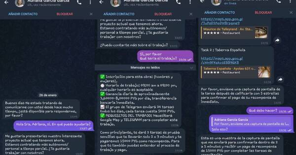 Diario HOY | Contactan vía Telegram y ofrecen plata por “calificaciones”: alertan sobre nueva estafa