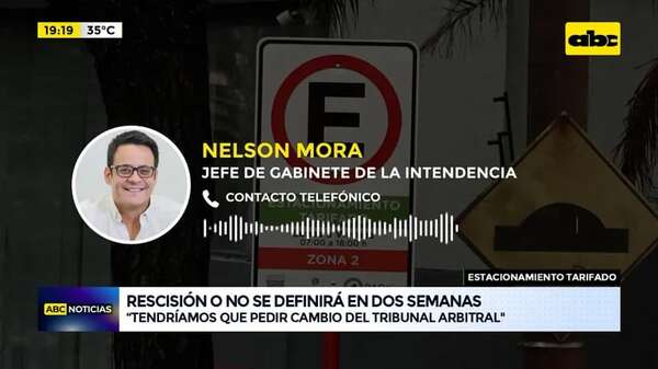 Estacionamiento tarifado: rescisión o no, se definirá en dos semanas - ABC Noticias - ABC Color