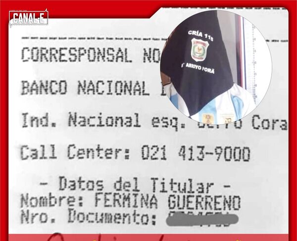 HOMBRE ROBÓ LA TARJETA DE TEKOPORÃ DE SU VECINA Y LE SACÓ TODA SU PLATA
