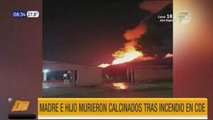 Madre e hijo murieron calcinados tras incendio de su vivienda en CDE | Telefuturo