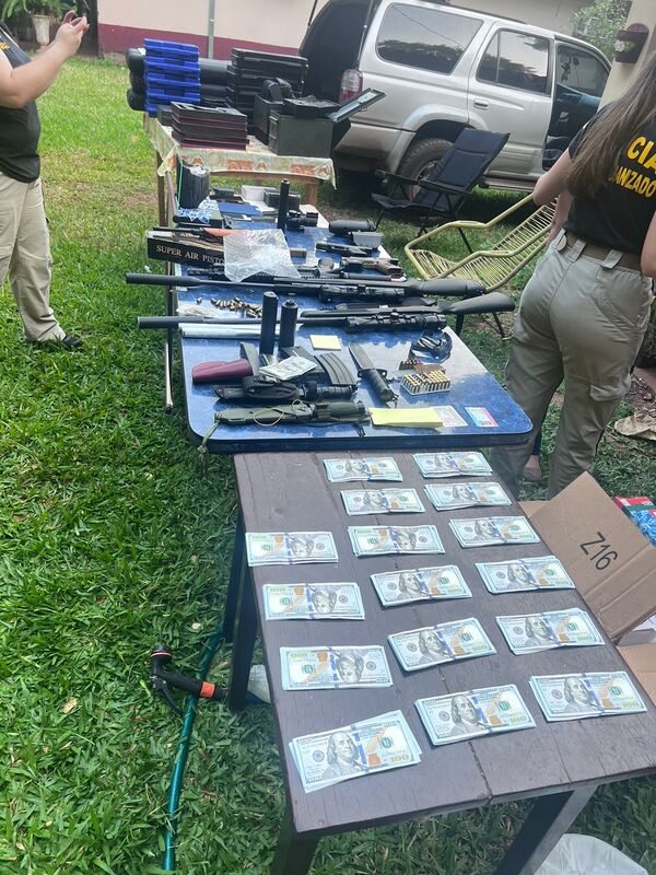 Allanan una casa comercial en Capiatá por presunto tráfico de armas